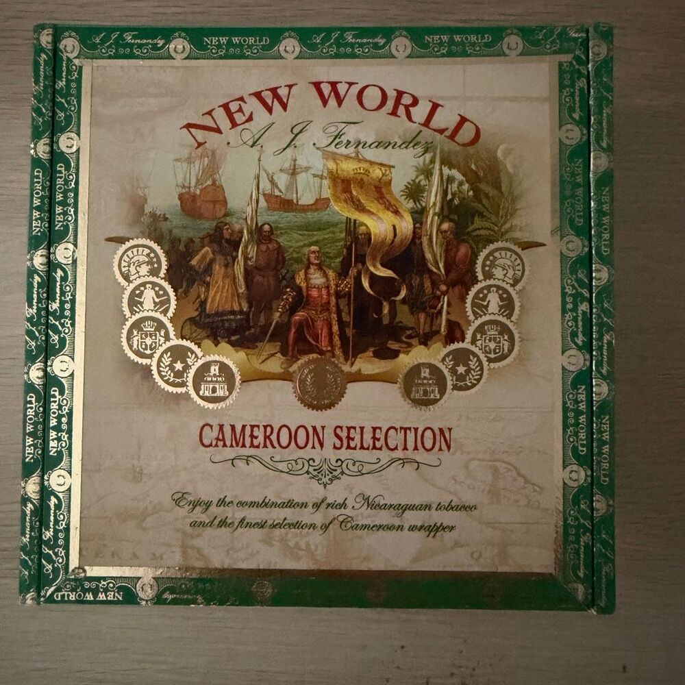 New World by AJ Fernandez Empty Cigar Box Cameroon Selection
